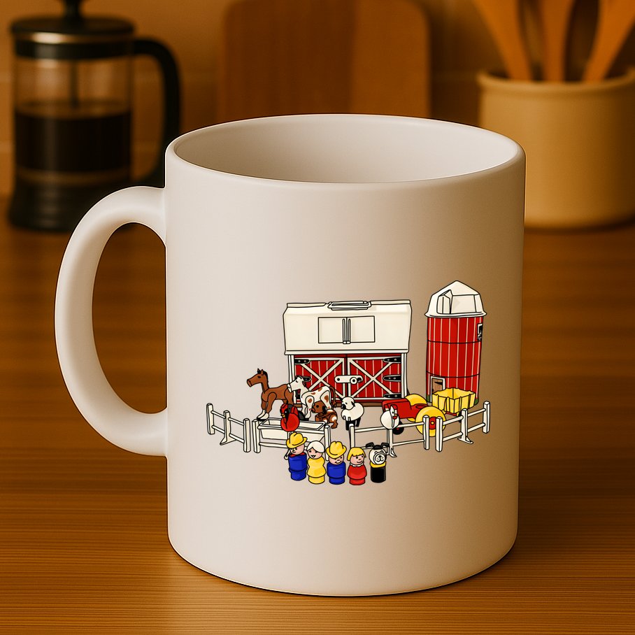 Little People Family With Farm Mug