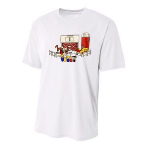 Little People Family With Farm Youth Performance Sprint T-Shirt