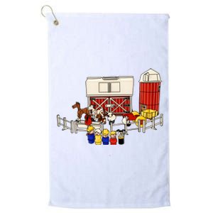 Little People Family With Farm Platinum Collection Golf Towel