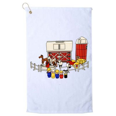 Little People Family With Farm Golf Towel