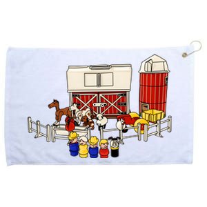 Little People Family With Farm Grommeted Golf Towel