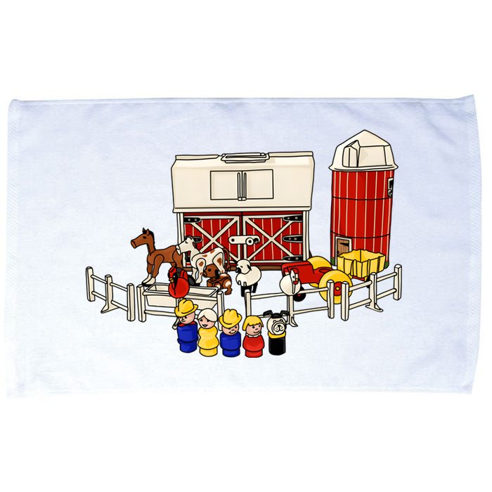 Little People Family With Farm Microfiber Hand Towel