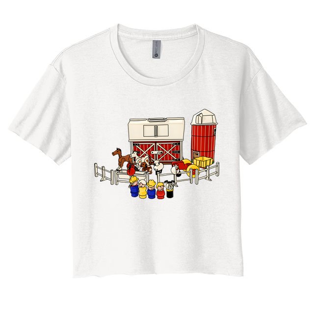 Little People Family With Farm Crop Top