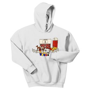 Little People Family With Farm Kids Hoodie