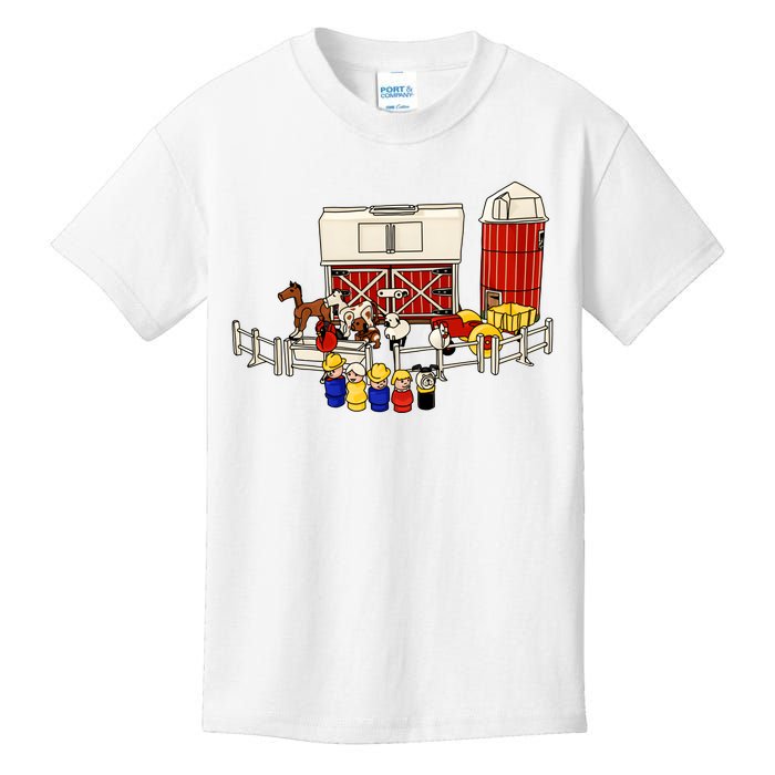 Little People Family With Farm Kids T-Shirt