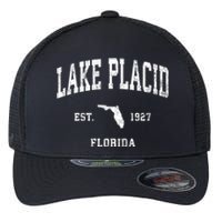 Lake Placid Florida Fl Vintage Athletic Flexfit Unipanel Trucker Cap