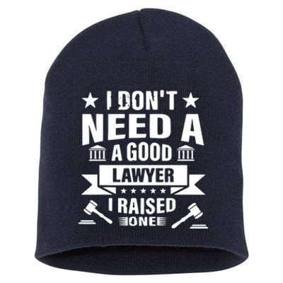 Lawyer Parents Father Mother Law School Graduation Graduate Short Acrylic Beanie