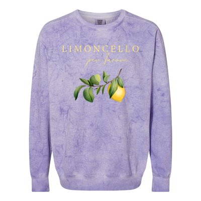 Limoncello Per Favore Colorblast Crewneck Sweatshirt