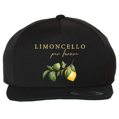 Limoncello Per Favore Wool Snapback Cap