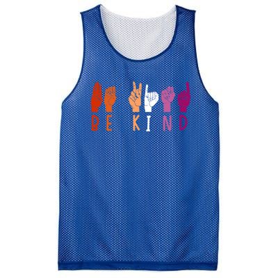 Lesbian Pride Flag Be Kind Sign Language Lgbt Lesbian Subtle Gift Mesh Reversible Basketball Jersey Tank