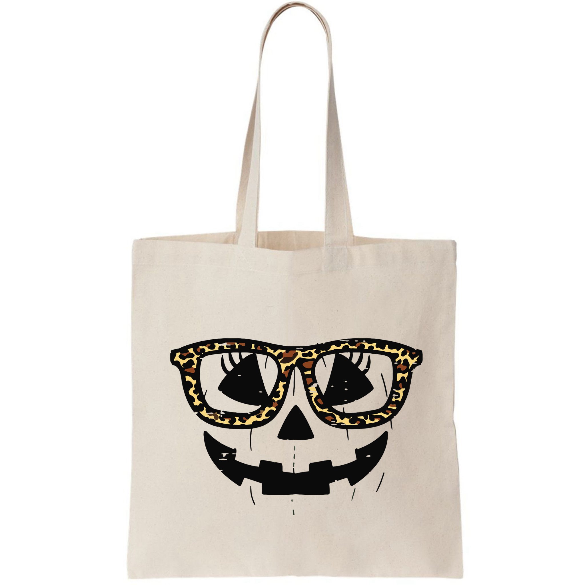 Leopard Pumpkin Face Halloween Women Girl Bag