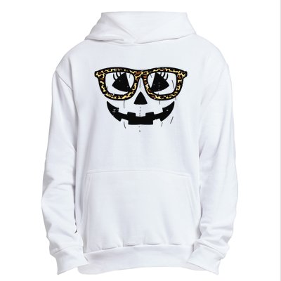 Leopard Pumpkin Face Halloween Women Girl Urban Pullover Hoodie