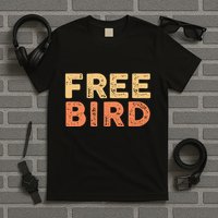 Lyriclyfe Popsocket F.R.E.E Bird By R.O.N.N.I.E Van Zant & A Collins T-Shirt