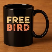 Lyriclyfe Popsocket F.R.E.E Bird By R.O.N.N.I.E Van Zant & A Collins 11oz C Handle Ceramic Mug