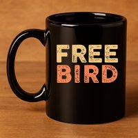 Lyriclyfe Popsocket F.R.E.E Bird By R.O.N.N.I.E Van Zant & A Collins 11oz C Handle Ceramic Mug