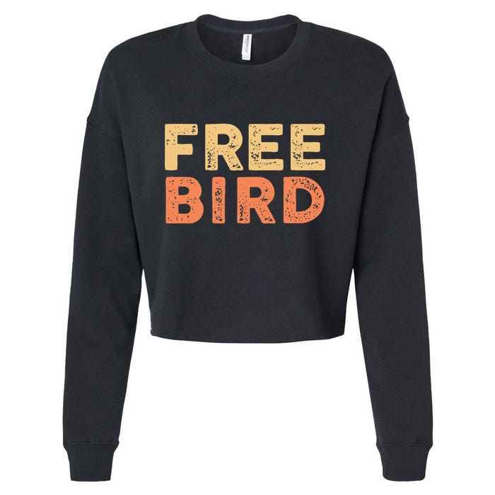 Lyriclyfe Popsocket F.R.E.E Bird By R.O.N.N.I.E Van Zant & A Collins Cropped Pullover Crew