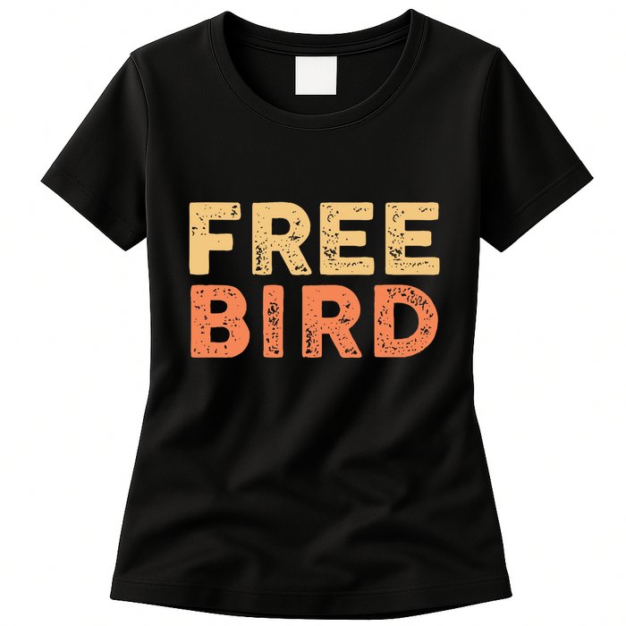 Lyriclyfe Popsocket F.R.E.E Bird By R.O.N.N.I.E Van Zant & A Collins Womens T-Shirt