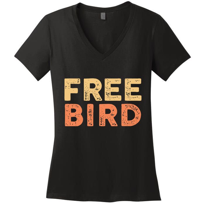 Lyriclyfe Popsocket F.R.E.E Bird By R.O.N.N.I.E Van Zant & A Collins Women's V-Neck T-Shirt