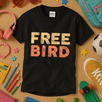 Lyriclyfe Popsocket F.R.E.E Bird By R.O.N.N.I.E Van Zant & A Collins Kids T-Shirt