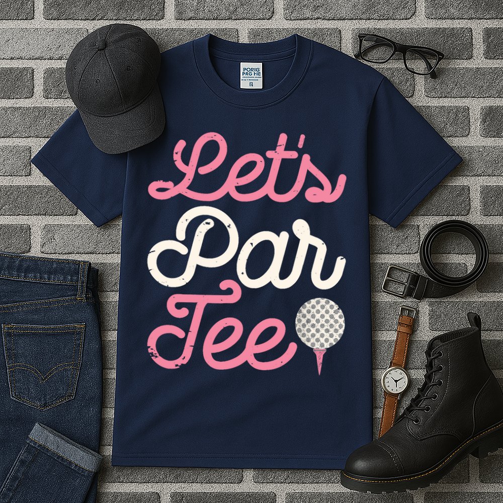Lets Par Funny Golf Golfer Girl Women Party Team Gift Tall T-Shirt