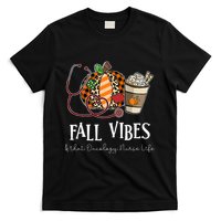 Leopard Pumpkin Fall Vibes And That Oncology Nurse Life T-Shirt