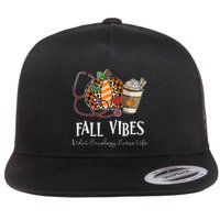 Leopard Pumpkin Fall Vibes And That Oncology Nurse Life Flatbill Hat