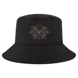 Lesbian Pride Flag Colors Occult Butterfly Cool Comfort Performance Bucket Hat