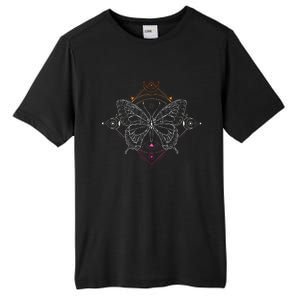 Lesbian Pride Flag Colors Occult Butterfly Tall Fusion ChromaSoft Performance T-Shirt