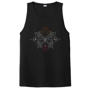 Lesbian Pride Flag Colors Occult Butterfly PosiCharge Competitor Tank