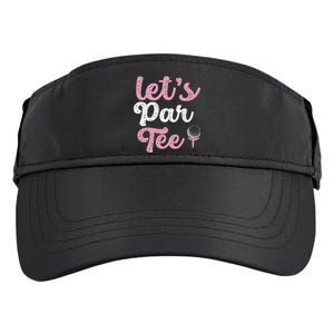 LetS Par Funny Golf Pun Golfing Quote Party Golf Ball Adult Drive Performance Visor