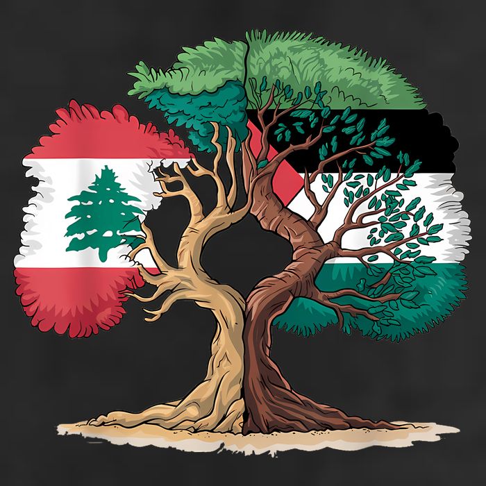 Lebanon Palestine Flag Lebanese Palestinian United Beanie