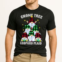 Leopard Plaid Gnome Christmas Tree Cooling Performance Crew T-Shirt