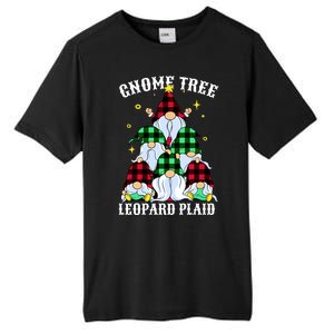 Leopard Plaid Gnome Christmas Tree Tall Fusion ChromaSoft Performance T-Shirt