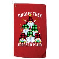 Leopard Plaid Gnome Christmas Tree Golf Towel
