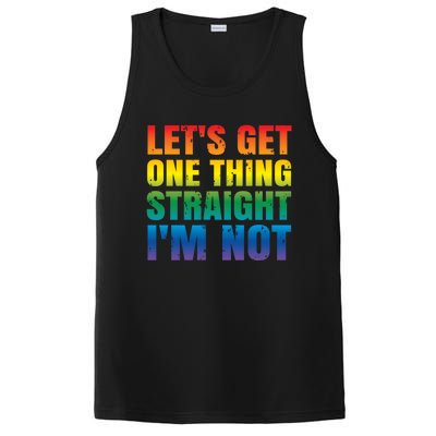 Lgbtq+ Pride Gift Get One Thing Straight IM Not Gift PosiCharge Competitor Tank