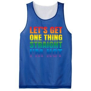 Lgbtq+ Pride Gift Get One Thing Straight IM Not Gift Mesh Reversible Basketball Jersey Tank