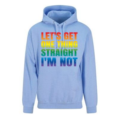 Lgbtq+ Pride Gift Get One Thing Straight IM Not Gift Unisex Surf Hoodie