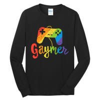 Lgbt Pride Gay Gamer Rainbow Flag Gift Tall Long Sleeve T-Shirt