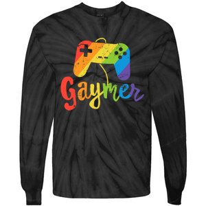 Lgbt Pride Gay Gamer Rainbow Flag Gift Tie-Dye Long Sleeve Shirt