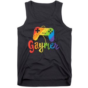 Lgbt Pride Gay Gamer Rainbow Flag Gift Tank Top