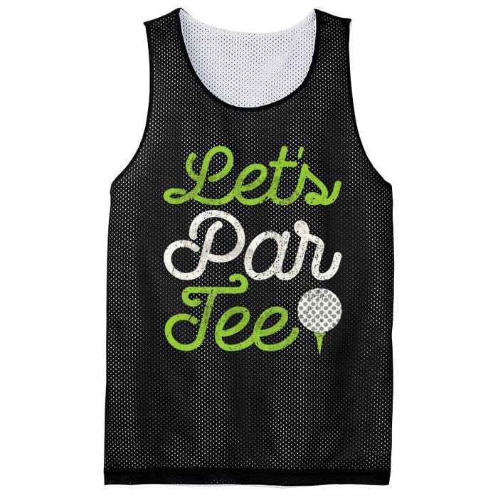 LetS Par Golf Player Golfer Dad Papa Mesh Reversible Basketball Jersey Tank