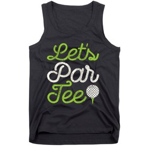 LetS Par Golf Player Golfer Dad Papa Tank Top