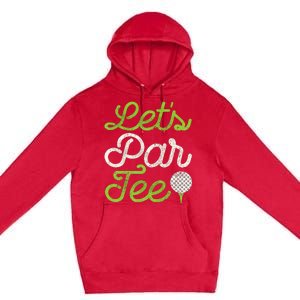 LetS Par Golf Player Golfer Dad Papa Premium Pullover Hoodie