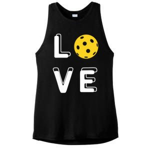 Love Pickleball (Gift) Ladies PosiCharge Tri-Blend Wicking Tank