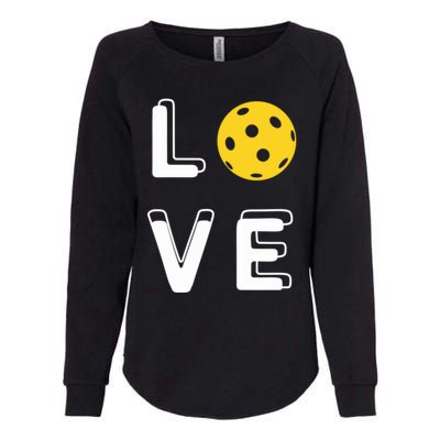 Love Pickleball (Gift) Womens California Wash Sweatshirt