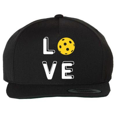 Love Pickleball (Gift) Wool Snapback Cap