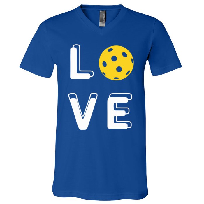 Love Pickleball (Gift) V-Neck T-Shirt