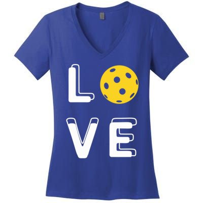 Love Pickleball (Gift) Women's V-Neck T-Shirt