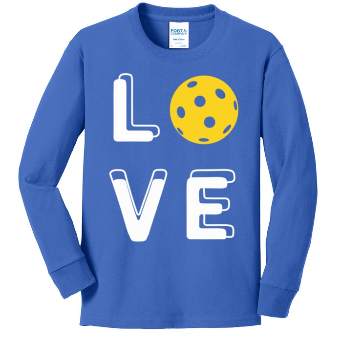 Love Pickleball (Gift) Kids Long Sleeve Shirt