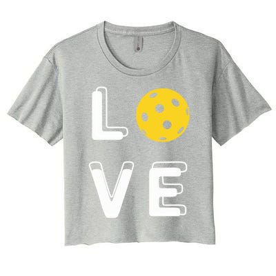 Love Pickleball (Gift) Women's Crop Top Tee